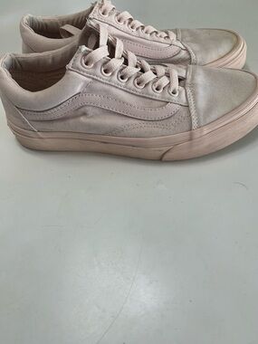 Vans Old Skool Blush on Blush Monochrome Canvas Classic Sneakers women 7.5 men 6